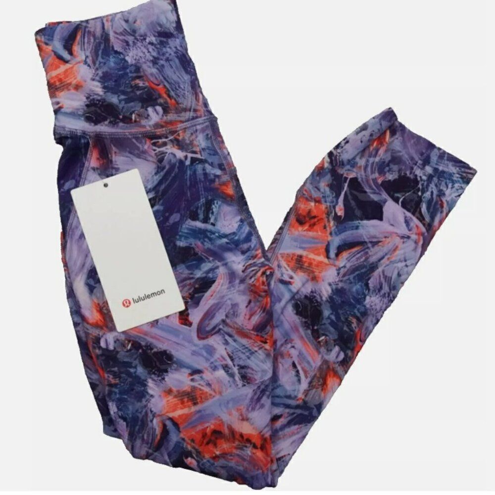 NWT lululemon Base Pace HR Crop 23"  - Multicolor